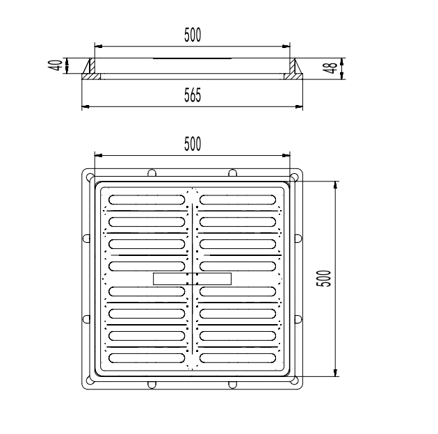 FRP Composite Gully Channel Trench Gratings