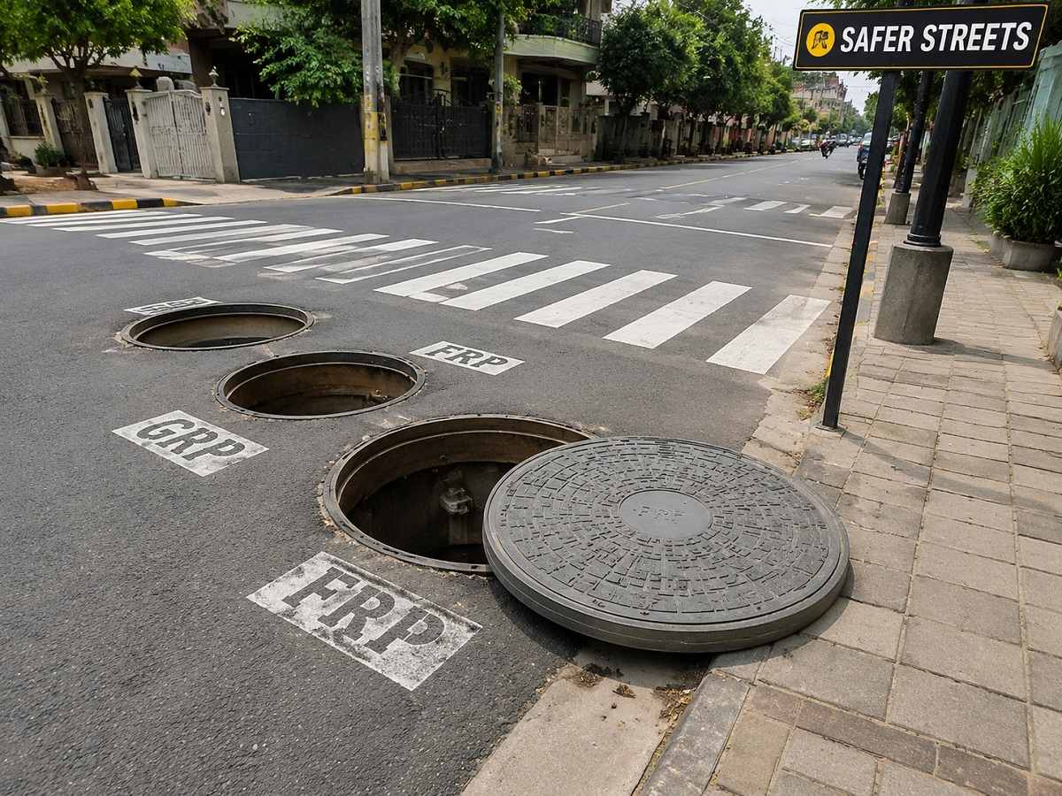 GRP FRP manhole cover choices for safer streets GRP FRP manhole cover choices for safer streets